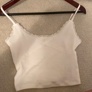 white lace tank